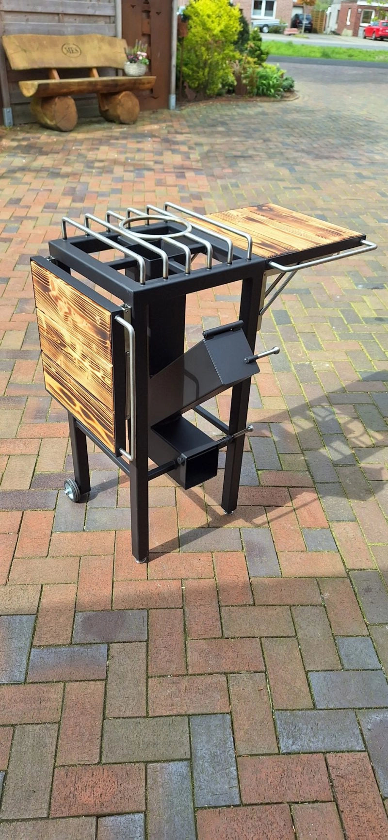 Steel Rocket Stove Station