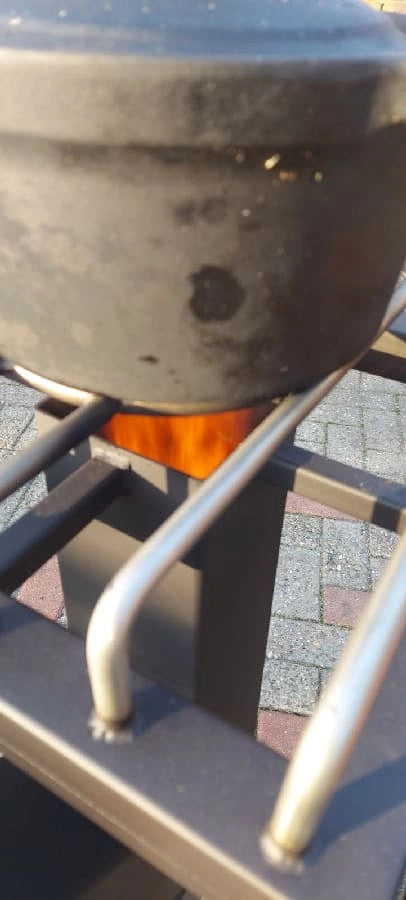 Steel Rocket Stove Station