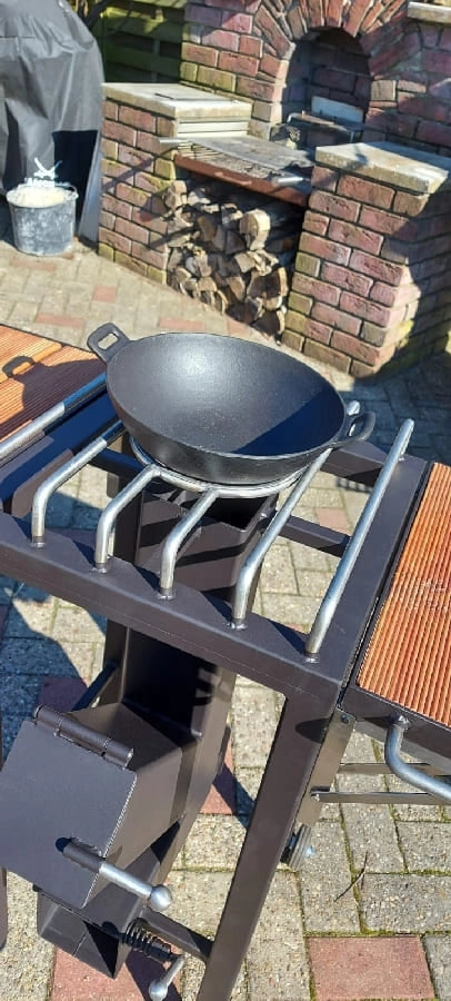 Steel Rocket Stove Station