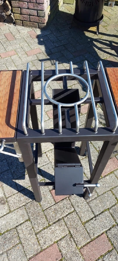 Steel Rocket Stove Station